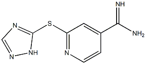 2-(1H-1,2,4-triazol-5-ylsulfanyl)pyridine-4-carboximidamide Struktur