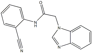 2-(1H-1,3-benzodiazol-1-yl)-N-(2-cyanophenyl)acetamide Struktur