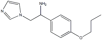 2-(1H-imidazol-1-yl)-1-(4-propoxyphenyl)ethanamine Struktur