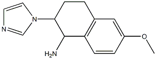 2-(1H-imidazol-1-yl)-6-methoxy-1,2,3,4-tetrahydronaphthalen-1-amine Struktur