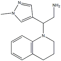 2-(1-methyl-1H-pyrazol-4-yl)-2-(1,2,3,4-tetrahydroquinolin-1-yl)ethan-1-amine Structure