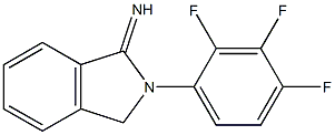 2-(2,3,4-trifluorophenyl)-2,3-dihydro-1H-isoindol-1-imine Struktur