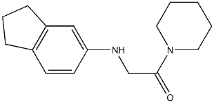 2-(2,3-dihydro-1H-inden-5-ylamino)-1-(piperidin-1-yl)ethan-1-one Struktur