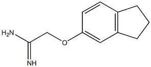 2-(2,3-dihydro-1H-inden-5-yloxy)ethanimidamide Struktur