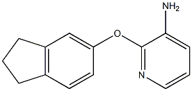 2-(2,3-dihydro-1H-inden-5-yloxy)pyridin-3-amine Struktur