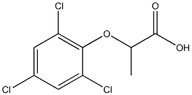 2-(2,4,6-trichlorophenoxy)propanoic acid Struktur