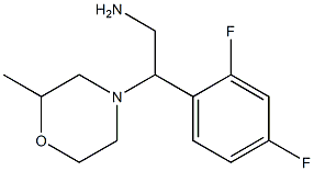 2-(2,4-difluorophenyl)-2-(2-methylmorpholin-4-yl)ethanamine Struktur