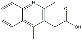 2-(2,4-dimethylquinolin-3-yl)acetic acid Struktur