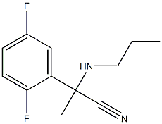 2-(2,5-difluorophenyl)-2-(propylamino)propanenitrile Struktur