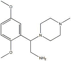 2-(2,5-dimethoxyphenyl)-2-(4-methylpiperazin-1-yl)ethanamine Struktur