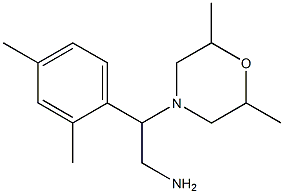 2-(2,6-dimethylmorpholin-4-yl)-2-(2,4-dimethylphenyl)ethanamine Struktur