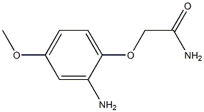 2-(2-amino-4-methoxyphenoxy)acetamide Struktur