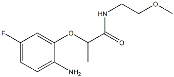 2-(2-amino-5-fluorophenoxy)-N-(2-methoxyethyl)propanamide Struktur