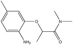 2-(2-amino-5-methylphenoxy)-N,N-dimethylpropanamide Struktur