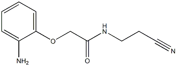 2-(2-aminophenoxy)-N-(2-cyanoethyl)acetamide Struktur