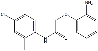 2-(2-aminophenoxy)-N-(4-chloro-2-methylphenyl)acetamide Struktur