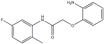 2-(2-aminophenoxy)-N-(5-fluoro-2-methylphenyl)acetamide Struktur