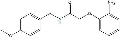 2-(2-aminophenoxy)-N-[(4-methoxyphenyl)methyl]acetamide Struktur