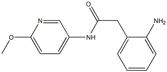 2-(2-aminophenyl)-N-(6-methoxypyridin-3-yl)acetamide Struktur