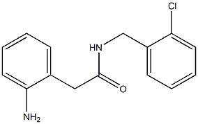 2-(2-aminophenyl)-N-[(2-chlorophenyl)methyl]acetamide Struktur