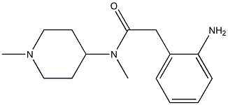 2-(2-aminophenyl)-N-methyl-N-(1-methylpiperidin-4-yl)acetamide Struktur