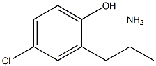 2-(2-aminopropyl)-4-chlorophenol Struktur