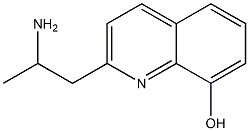 2-(2-aminopropyl)quinolin-8-ol Struktur