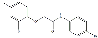 2-(2-bromo-4-fluorophenoxy)-N-(4-bromophenyl)acetamide Struktur