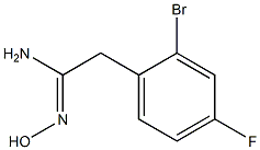 2-(2-bromo-4-fluorophenyl)-N'-hydroxyethanimidamide Struktur