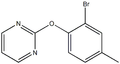 2-(2-bromo-4-methylphenoxy)pyrimidine Struktur