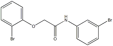 2-(2-bromophenoxy)-N-(3-bromophenyl)acetamide Struktur