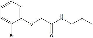 2-(2-bromophenoxy)-N-propylacetamide Struktur