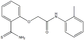 2-(2-carbamothioylphenoxy)-N-(2-methylphenyl)acetamide Struktur