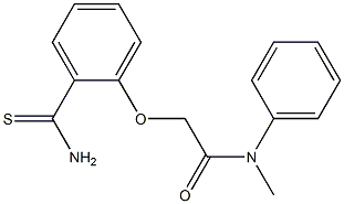 2-(2-carbamothioylphenoxy)-N-methyl-N-phenylacetamide Struktur