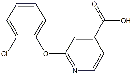 2-(2-chlorophenoxy)pyridine-4-carboxylic acid Struktur