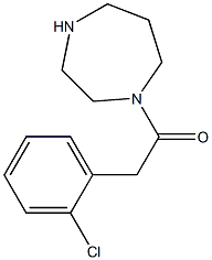 2-(2-chlorophenyl)-1-(1,4-diazepan-1-yl)ethan-1-one Struktur