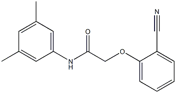 2-(2-cyanophenoxy)-N-(3,5-dimethylphenyl)acetamide Struktur