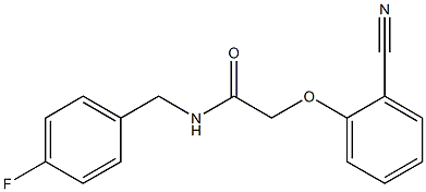 2-(2-cyanophenoxy)-N-(4-fluorobenzyl)acetamide Struktur