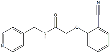 2-(2-cyanophenoxy)-N-(pyridin-4-ylmethyl)acetamide Struktur