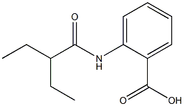 2-(2-ethylbutanamido)benzoic acid Struktur