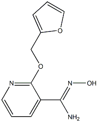 2-(2-furylmethoxy)-N'-hydroxypyridine-3-carboximidamide Struktur