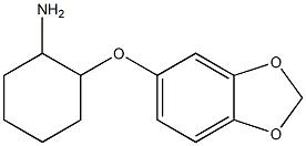 2-(2H-1,3-benzodioxol-5-yloxy)cyclohexan-1-amine Struktur