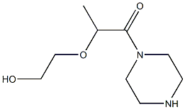 2-(2-hydroxyethoxy)-1-(piperazin-1-yl)propan-1-one Struktur