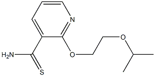 2-(2-isopropoxyethoxy)pyridine-3-carbothioamide Struktur