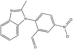 2-(2-methyl-1H-1,3-benzodiazol-1-yl)-5-nitrobenzaldehyde Struktur