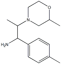 2-(2-methylmorpholin-4-yl)-1-(4-methylphenyl)propan-1-amine Struktur