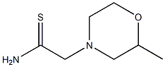 2-(2-methylmorpholin-4-yl)ethanethioamide Structure