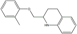 2-(2-methylphenoxymethyl)-1,2,3,4-tetrahydroquinoline Struktur