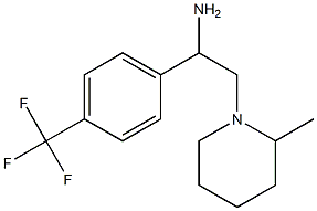 2-(2-methylpiperidin-1-yl)-1-[4-(trifluoromethyl)phenyl]ethan-1-amine Struktur