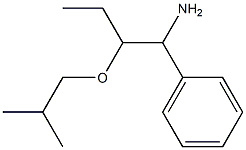 2-(2-methylpropoxy)-1-phenylbutan-1-amine Struktur